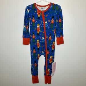 NWT LAREE + CO Sugar Nutcracker One Piece Bamboo Convertible 18/24 Months